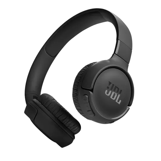 JBL Tune 520BT - Wireless On-Ear Headphones, Up to 57H Battery Life and Speed Charge, Lightweight, Comfortable and Foldable Design, Hands-Free Calls with Voice Aware - Black