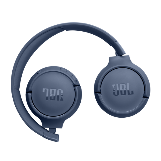 JBL Tune 520BT - Wireless On-Ear Headphones, Up to 57H Battery Life and Speed Charge, Lightweight, Comfortable and Foldable Design, Hands-Free Calls with Voice Aware - Blue