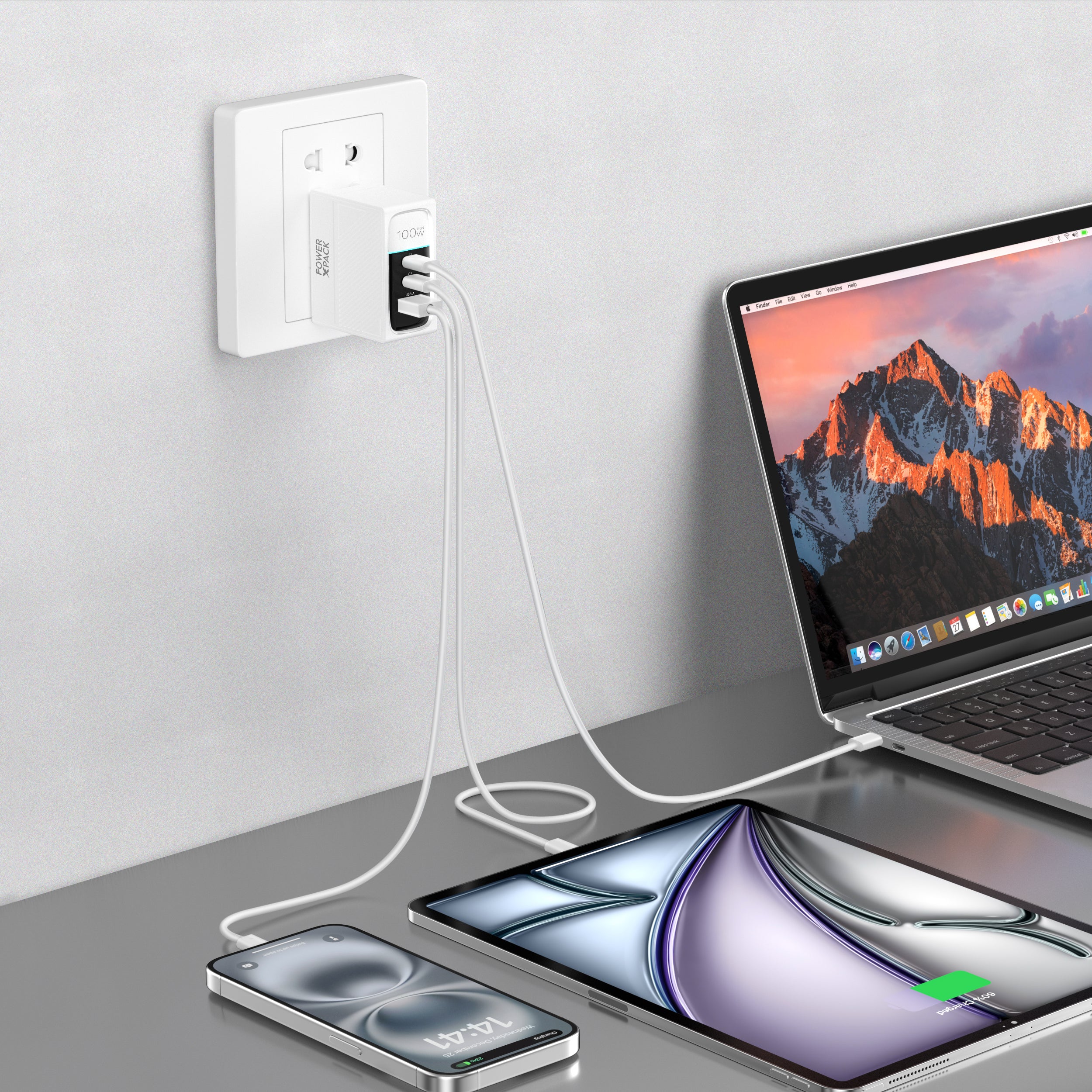 Power X Pack 100W GaN Dual Type-C & USB-A Fast Charger