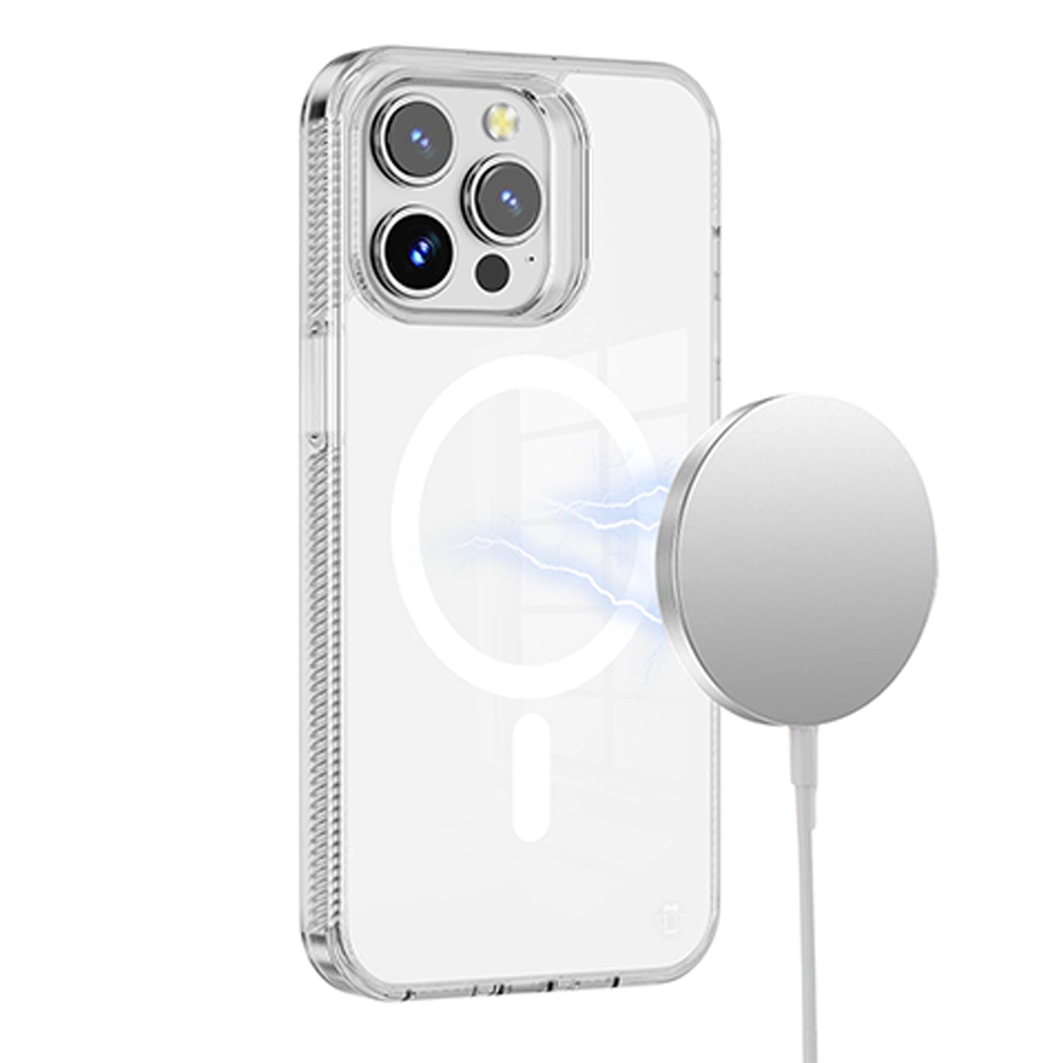 Clear Case with Magnetic Compatibility for iPhone 16e with package