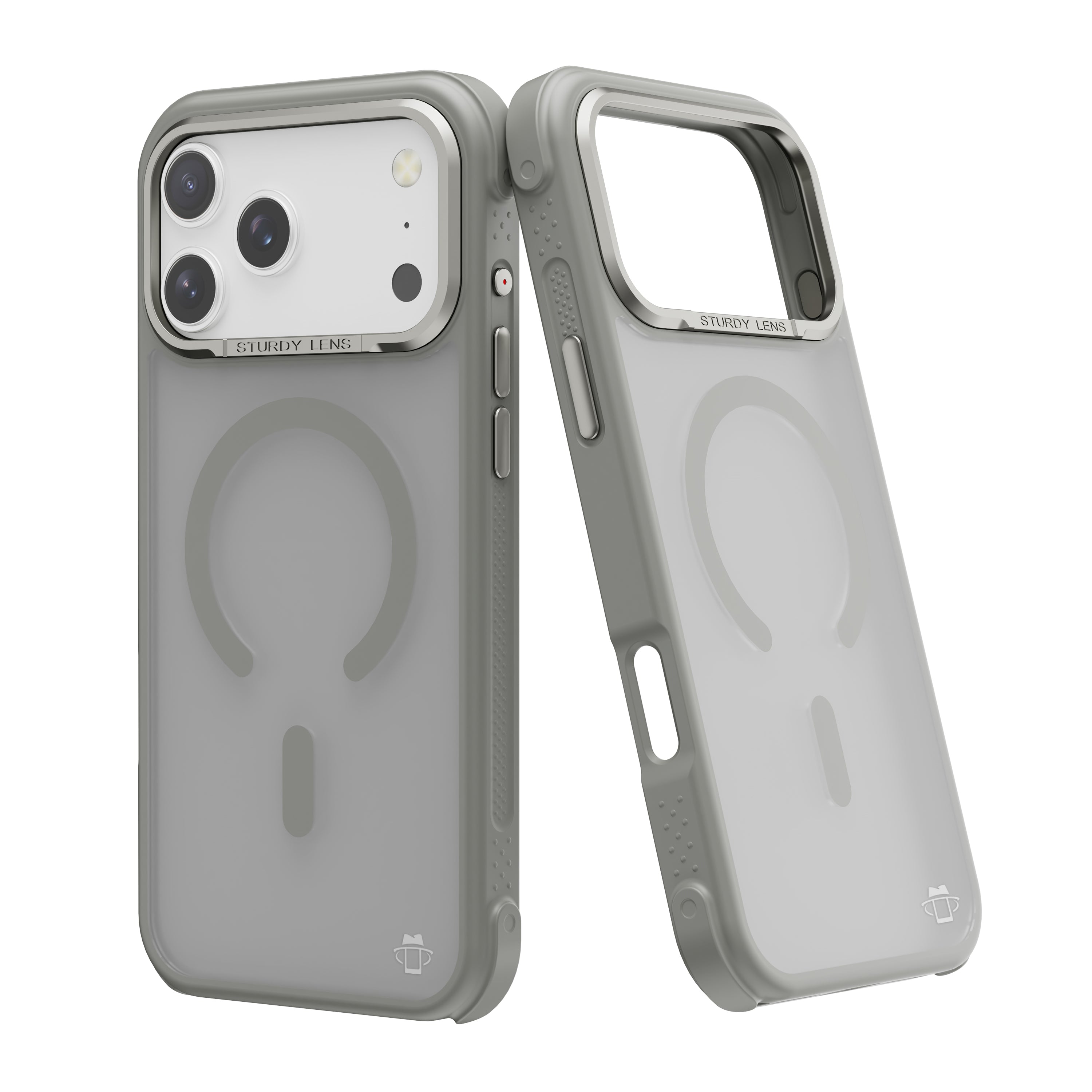 Gray Smoked Bumper with Magnetic Compatibility for iPhone 17 6.1 with package