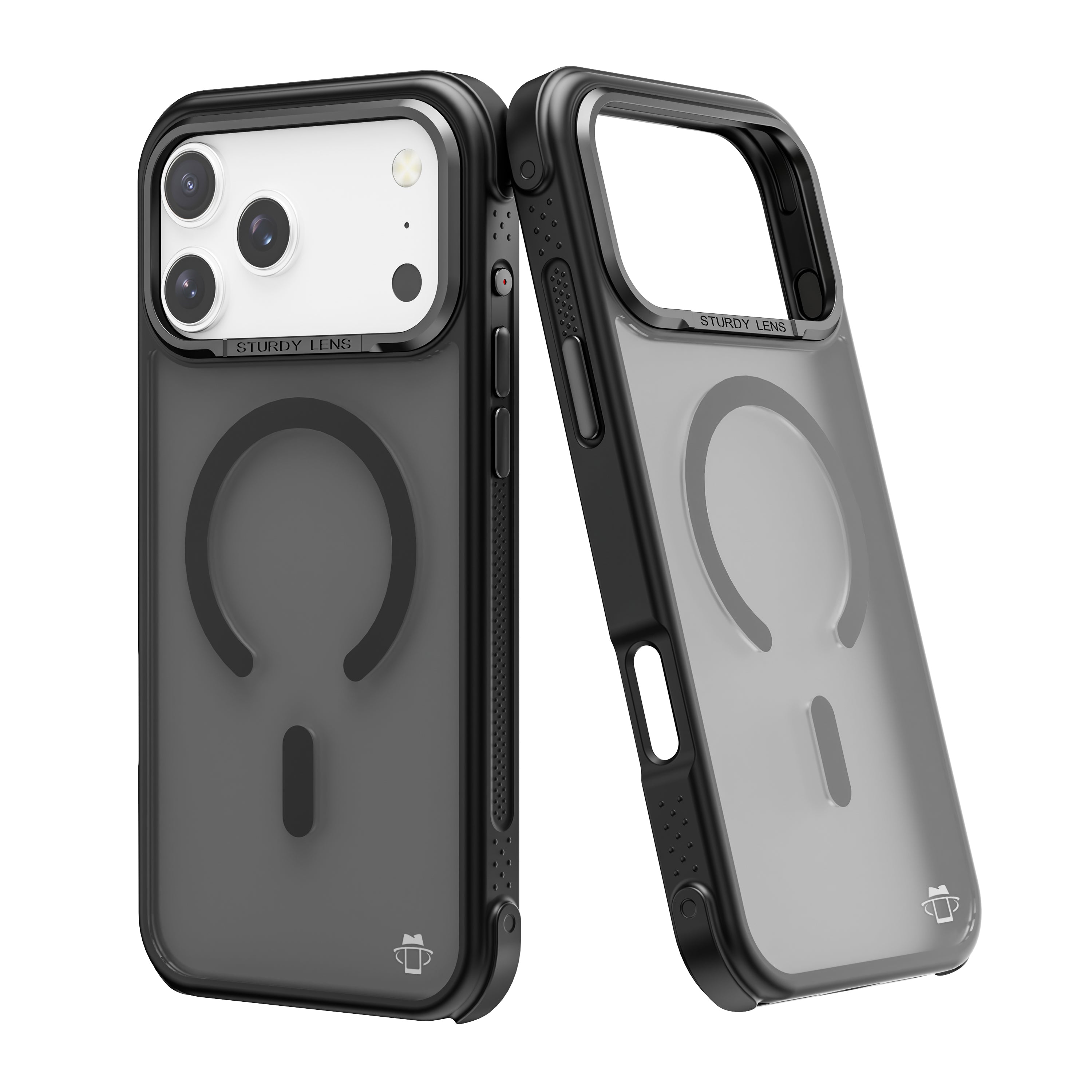 Black Smoked Bumper with Magnetic Compatibility for iPhone 17 6.1 with package