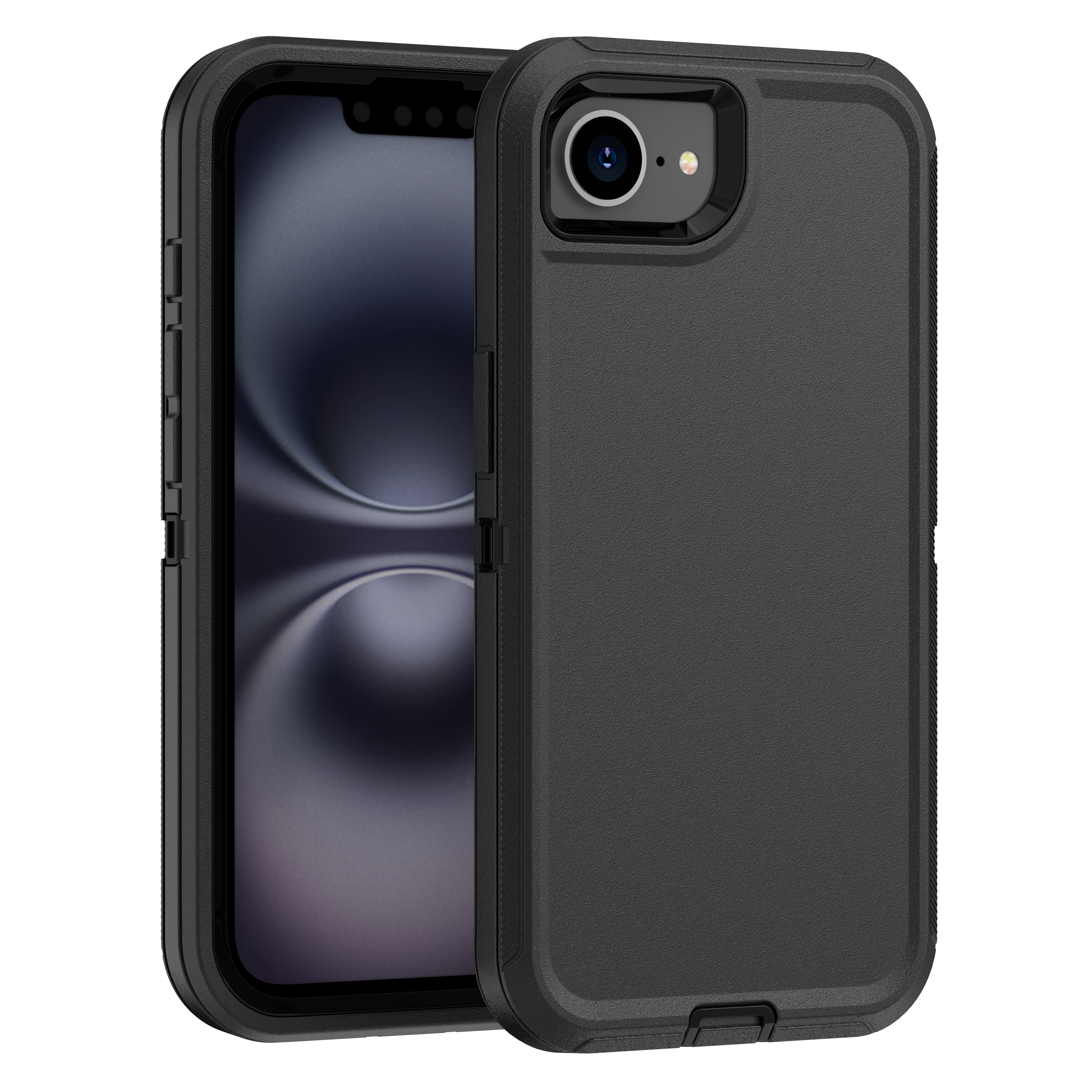 Black Heavy Duty Case for iPhone 16e