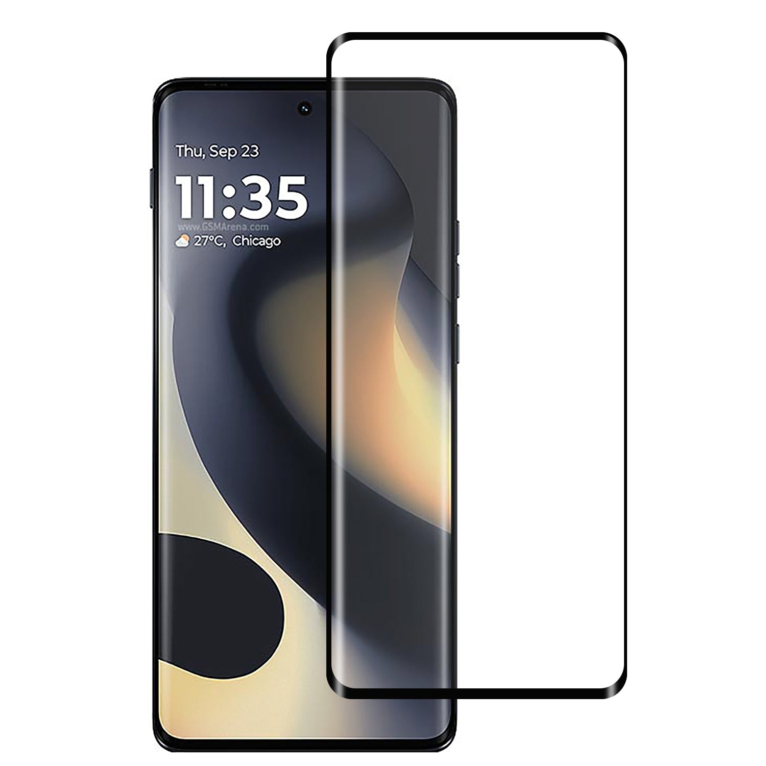 For Motorola Edge 2024 Full Edge Curved Clear Tempered Glass