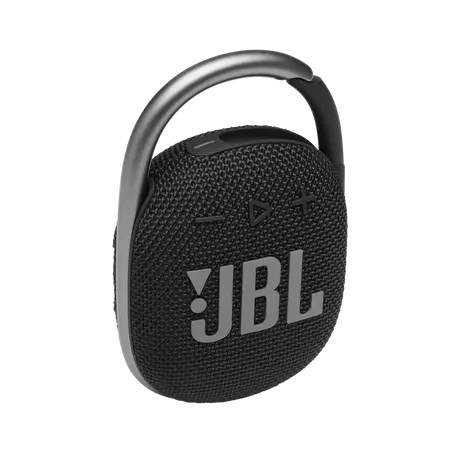 JBL Clip 4: Ultra Portable Speaker with Bluetooth, Built-in Battery, Waterproof and Dustproof Feature -10 hours of Playtime - Black