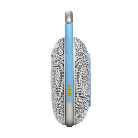 JBL Clip 4: Ultra Portable Speaker with Bluetooth, Built-in Battery, Waterproof and Dustproof Feature -10 hours of Playtime - Eco White