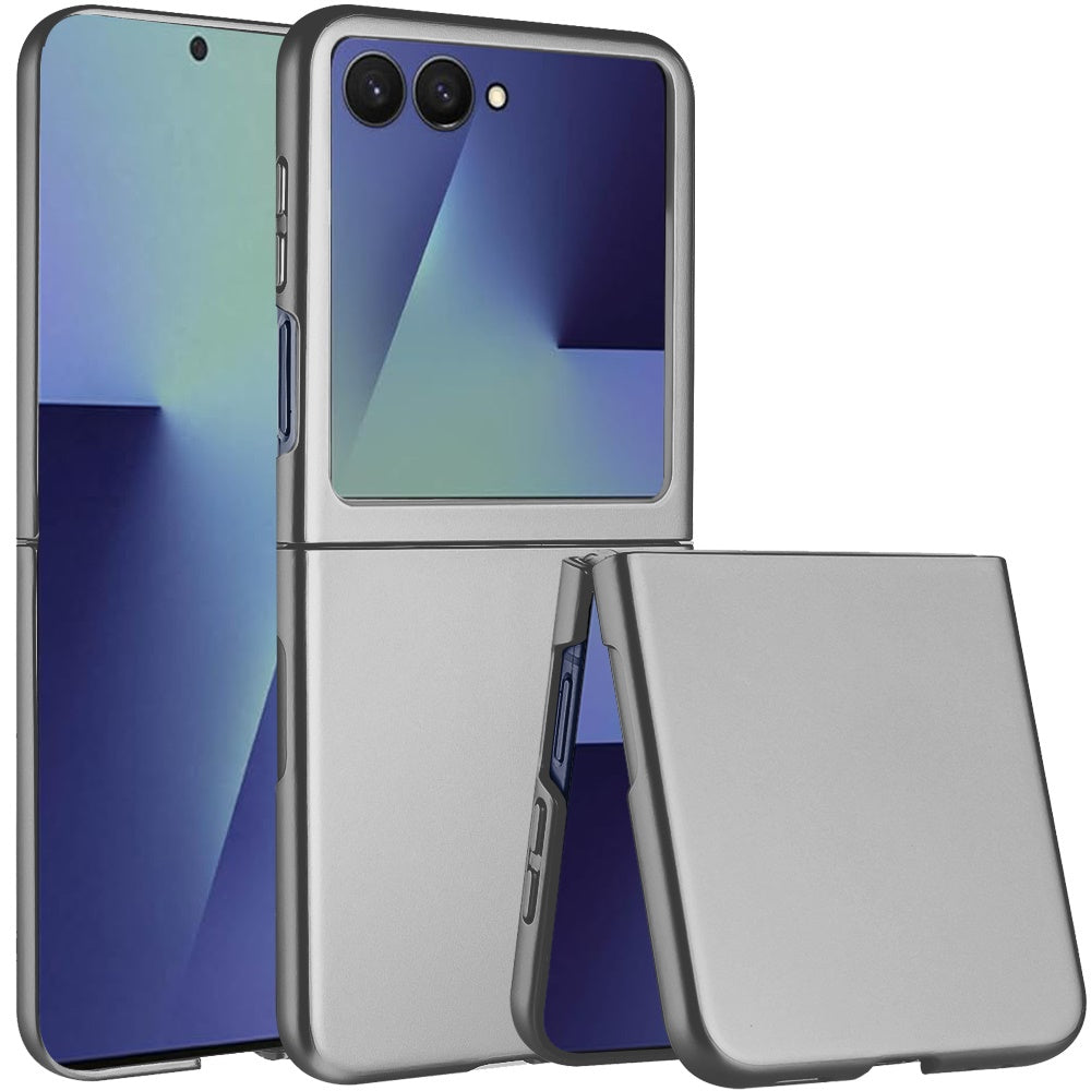 For Samsung Z Flip 7 Flip Snap On Premium Matte Finish Case Cover - Gray
