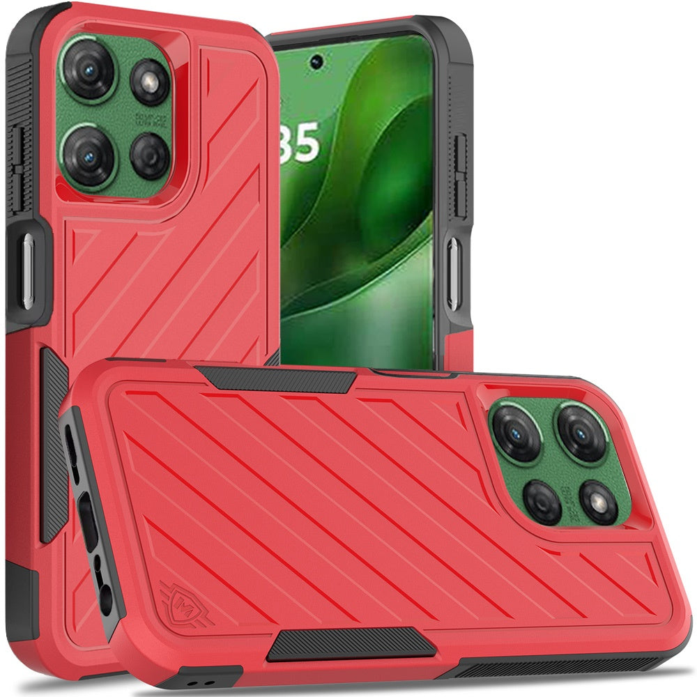 Red Heavy Duty Hybrid for Motorola Moto G Power 5G 2025