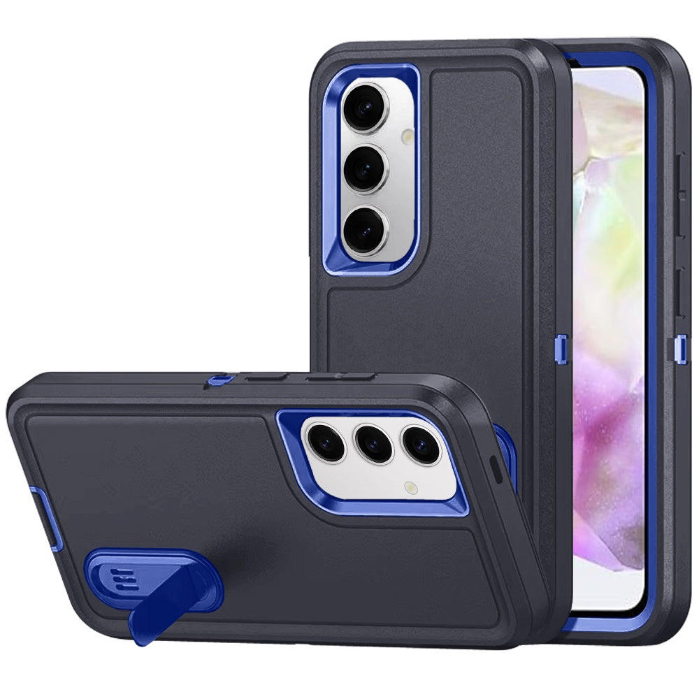Blue Tough Hybrid Kickstand Case For Samsung Galaxy A36 / A56