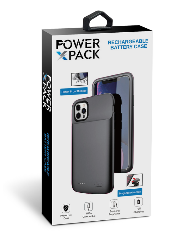 iPhone 12 Mini 5.4 Power X Pack Rechargeable Battery Case 4700mAh