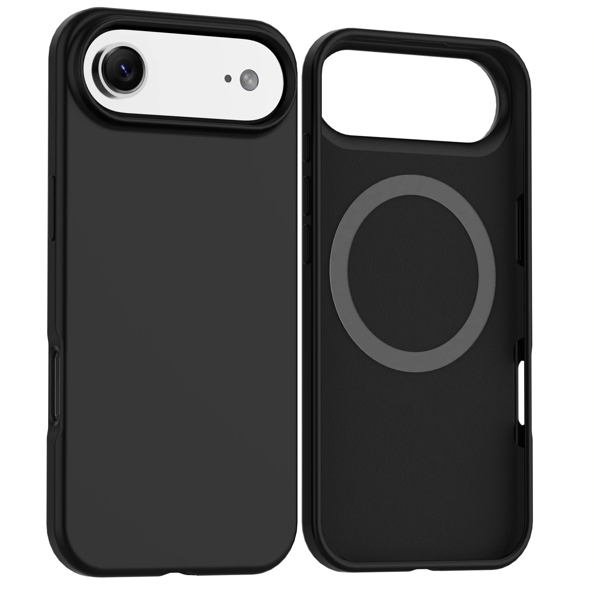 Black Soft Magnetic Silicone Case for iPhone 17 Air