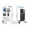 Black Smoked Frame Kickstand with Magnetic Compatibility for iPhone 15 6.1 / 14 6.1 with package