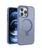 Blue Frosted Kickstand with Magnetic Compatibility for iPhone 14 Pro