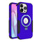 Blue Roughed Case with Kickstand and Magnetic Compatibility for iPhone 15 Pro Max