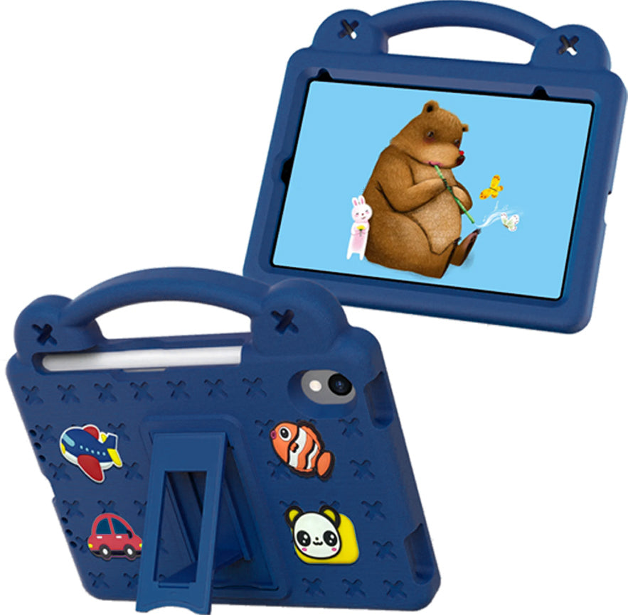 Navy Blue iSpongy Case with Pins for iPad A16 2025 / iPad Air 11" M3 2025 / M2 2024 / 10th Gen 2022 / Air 5 / Air 4 / iPad Pro 11" (2022-2018)