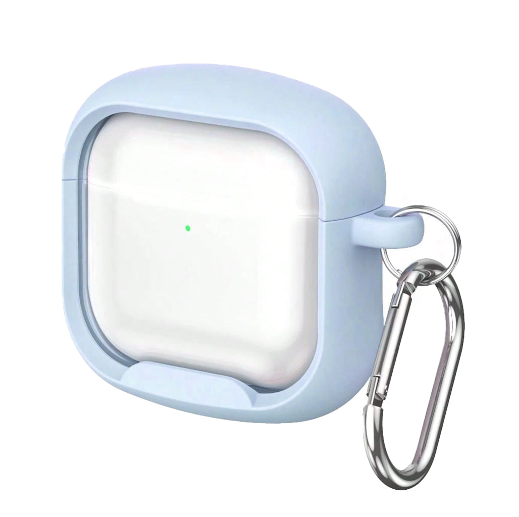 Light Blue Clear Heavy Duty Case for AirPods Pro 2 / Pro 1