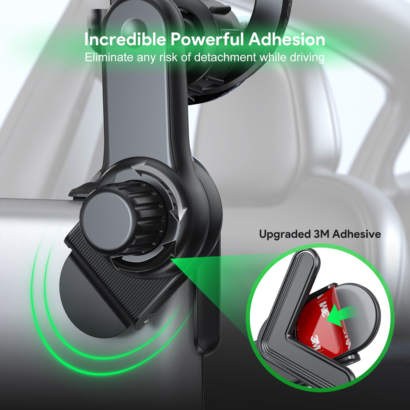 Car Screen Magnetic Phone Holder For EV's with Flat screen