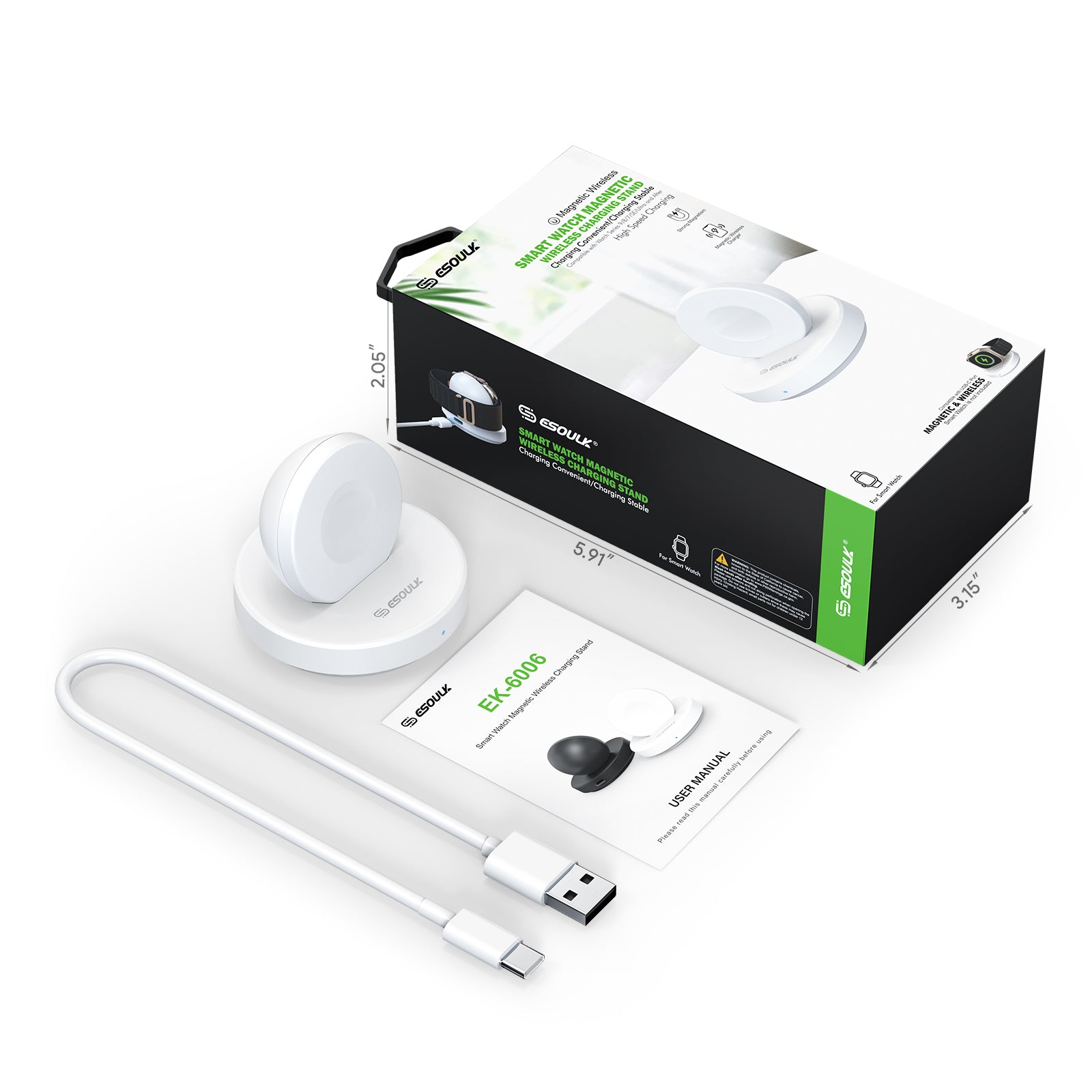 Smart Watch Magnetic Wireless Charging Stand