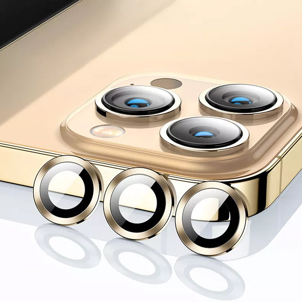 Gold Solid Camera Glass Protector for iPhone 15 6.1 / 15 Plus