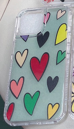 3 in 1 Design Heart Case for iPhone 15 Pro Max