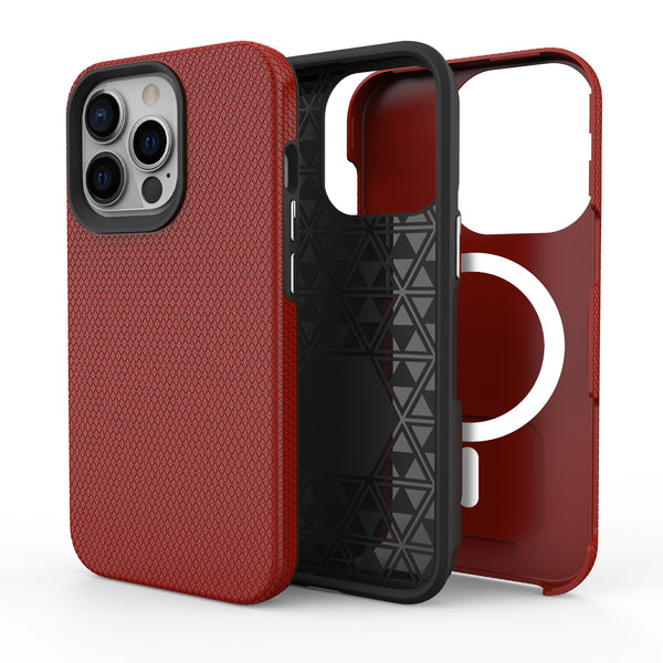 Red Triangle Case with Magnetic Compatibility for iPhone 13 Pro Max