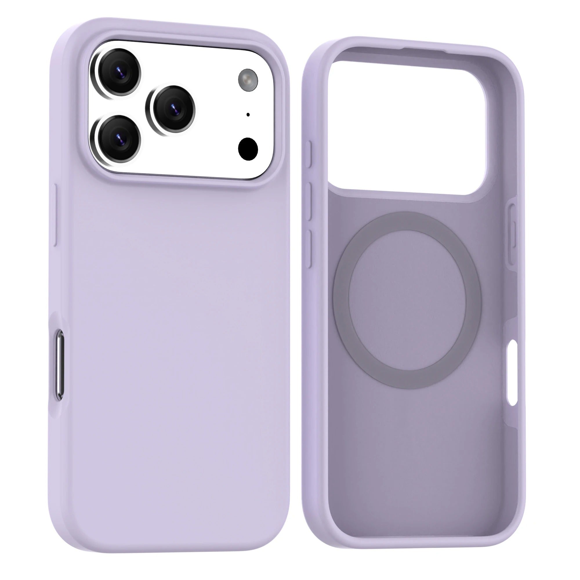 Lavender Soft Magnetic Silicone Case for iPhone 17 Pro