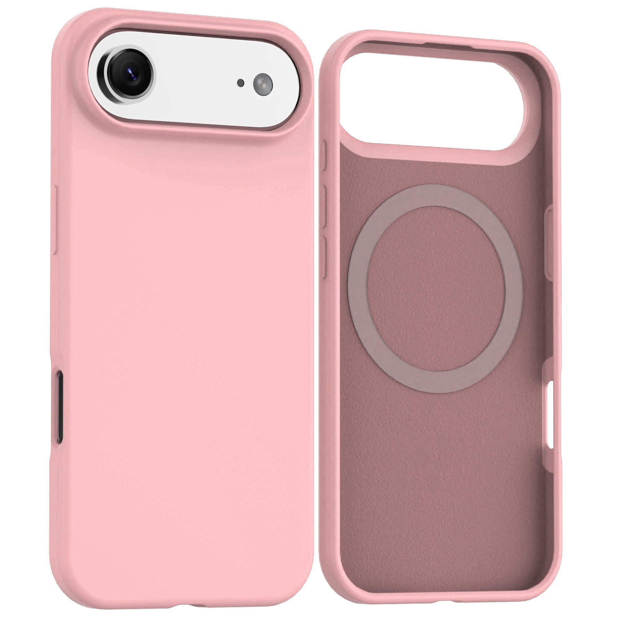 Light Pink Soft Magnetic Silicone Case for iPhone 17 Air