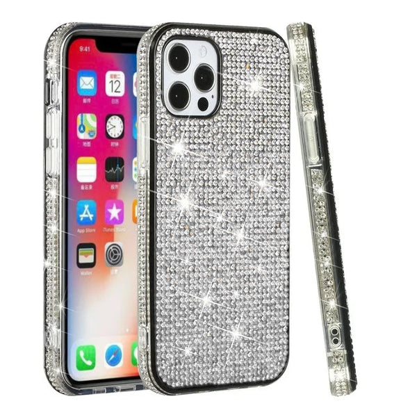 Silver Pixel Stone Case for iPhone 13 Pro