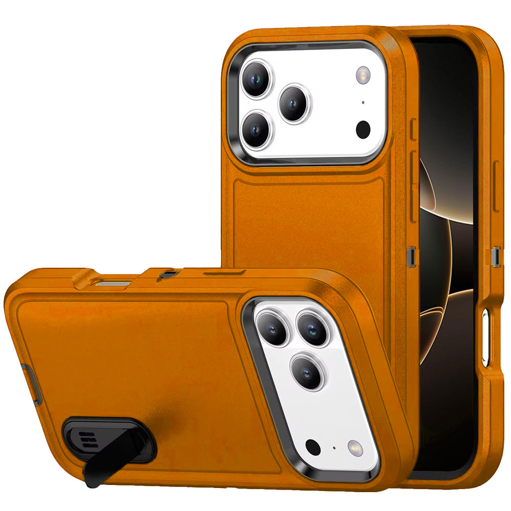 For iPhone 17 Pro Max PEAK 3in1 Toughest Hybrid with Stand Cover Case - Orange