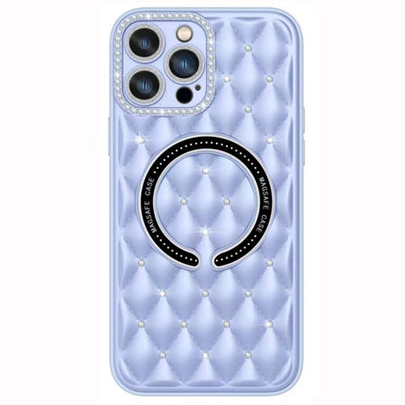 Lavander Deluxe Quilted Case for iPhone 15 Pro