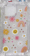 3 in 1 Design Rainbow and Flowers Case for iPhone 15 6.1