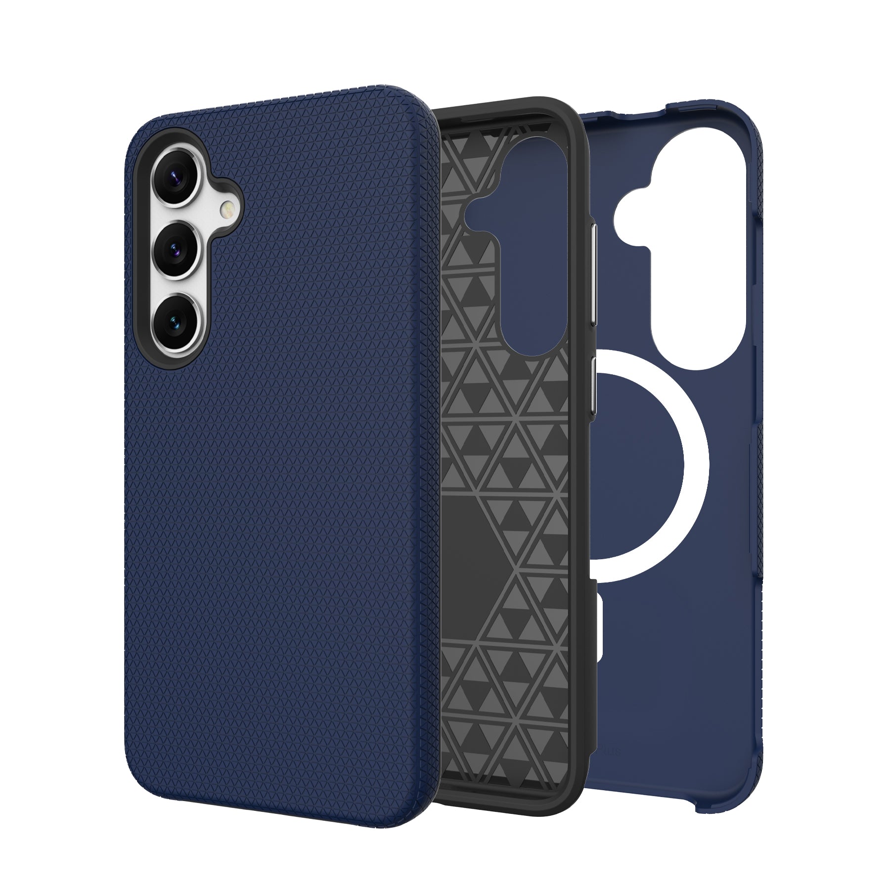 Blue Triangle Case with Magnetic Compatibility for S25 Edge