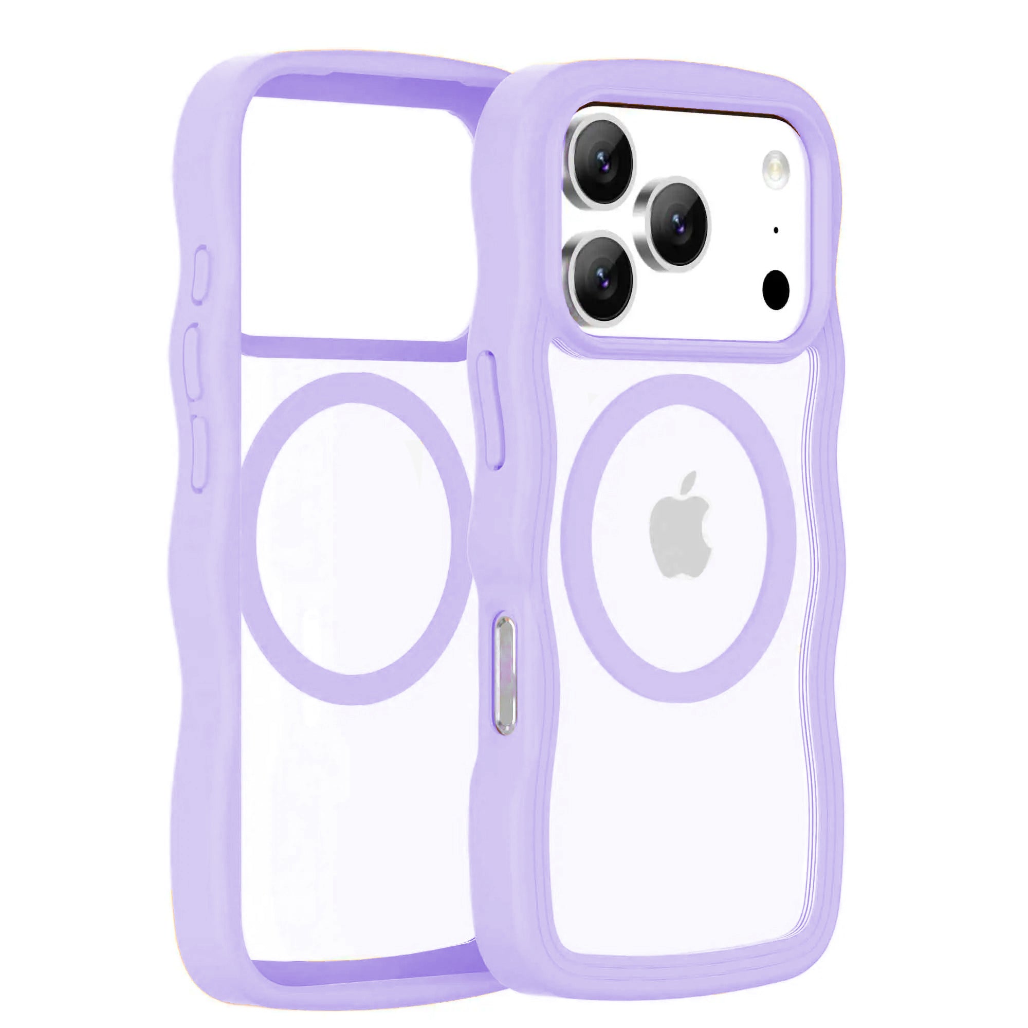 Lavender Clear Wave Case for iPhone 17 Pro Max