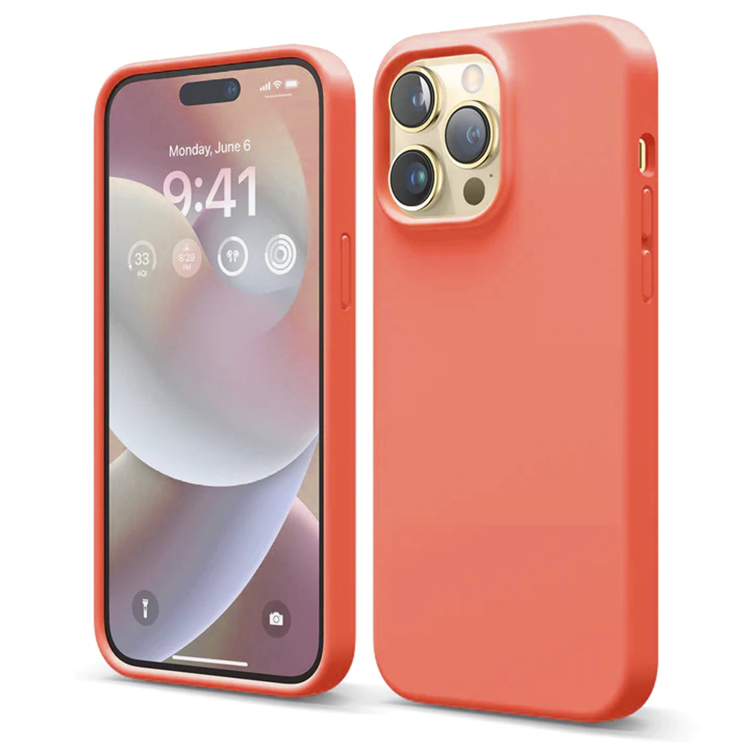 Orange for iPhone 14 Pro Soft Silicone Case