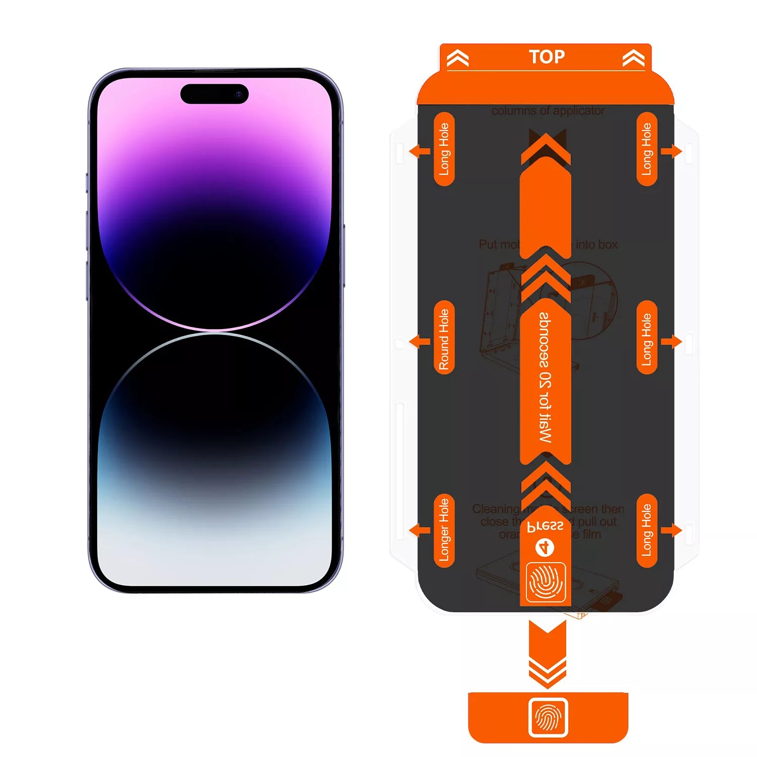 STEEL GLASS Privacy Screen Protector For Magic Box for iPhone 11 / XR