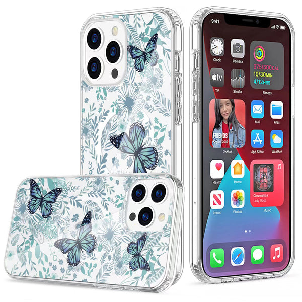 Butterflies Magnetic Compatible Case for iPhone 15 Plus 6.7 / 14 Plus 6.7
