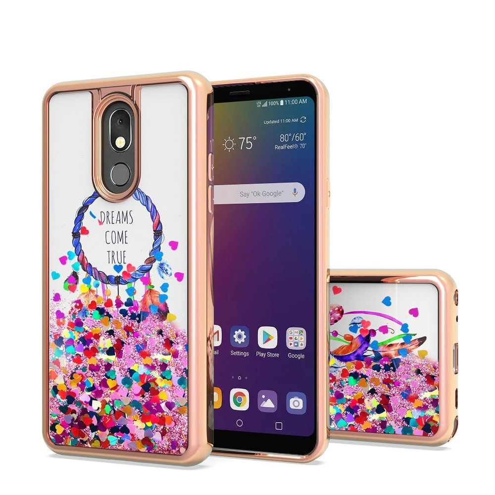 LG Stylo 5 Design Water Quicksand Glitter Chrome TPU - Dreams Come True