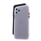 White TPU Frame Red Button Soft Texture iPhone 11 Pro Max