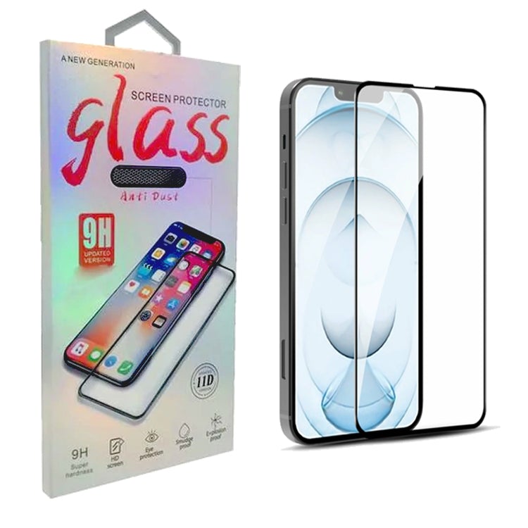 Edge to Edge with Anti Dust Grill Tempered Glass for iPhone 12 Pro MAX 6.7