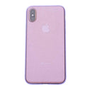 Purple Silicone Glitter iPhone X/XS