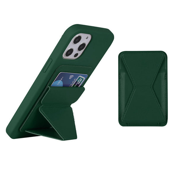 Green Wallet with Kickstand and Magnetic Compatible