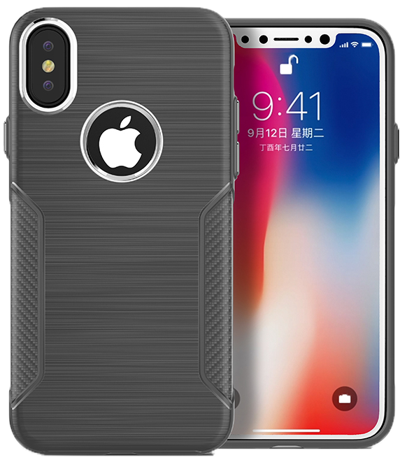 iPhone X/XS Carbon INT Case Silver