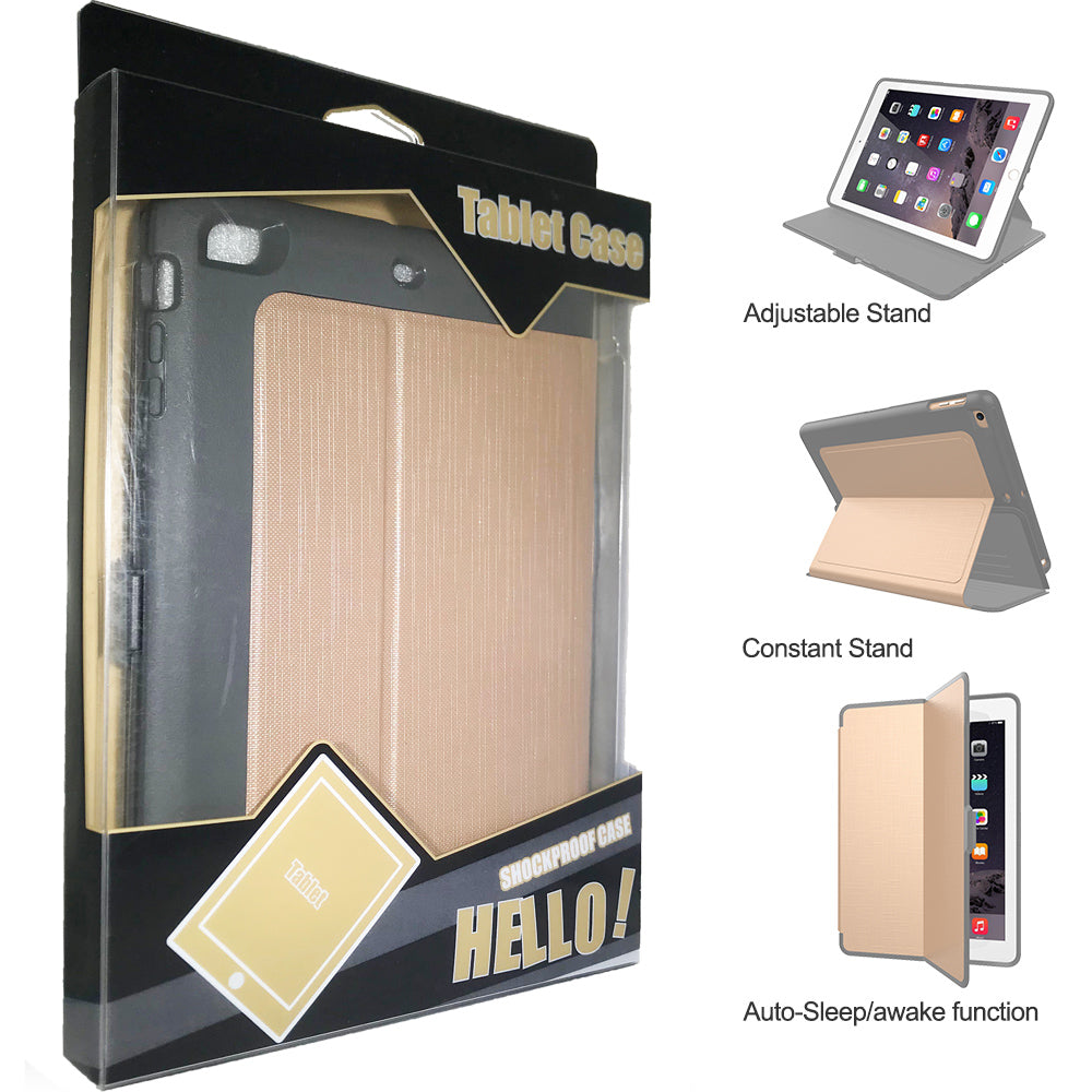 iPad Air 1 / Air 2 / Pro 9.7" / iPad 9.7" (2017/2018) Smart Heavy Duty Case Gold
