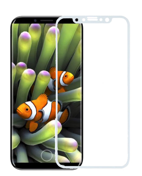 iPhone X/XS Super Glass Round Edge White