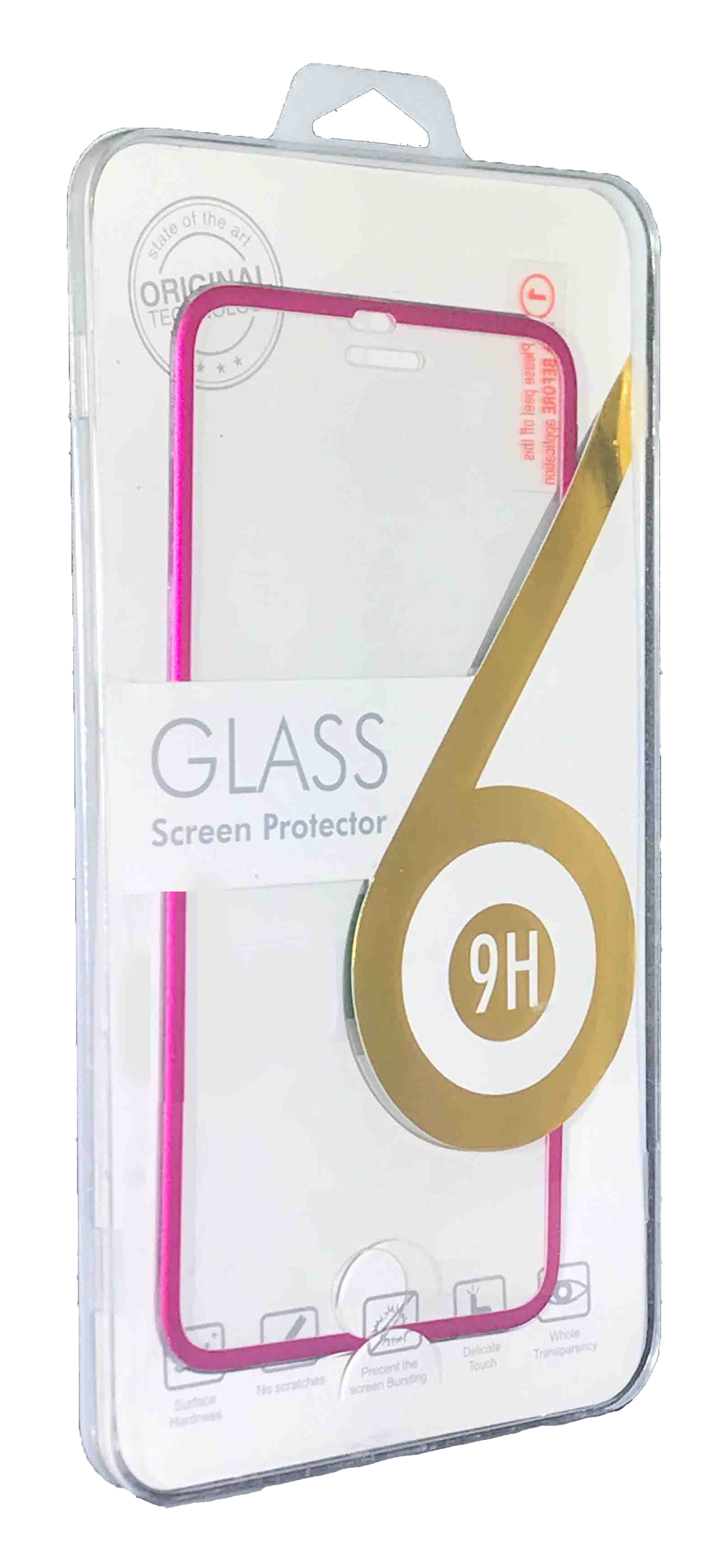 iPhone 8/7 Tempered Glass Metal Frame Pink
