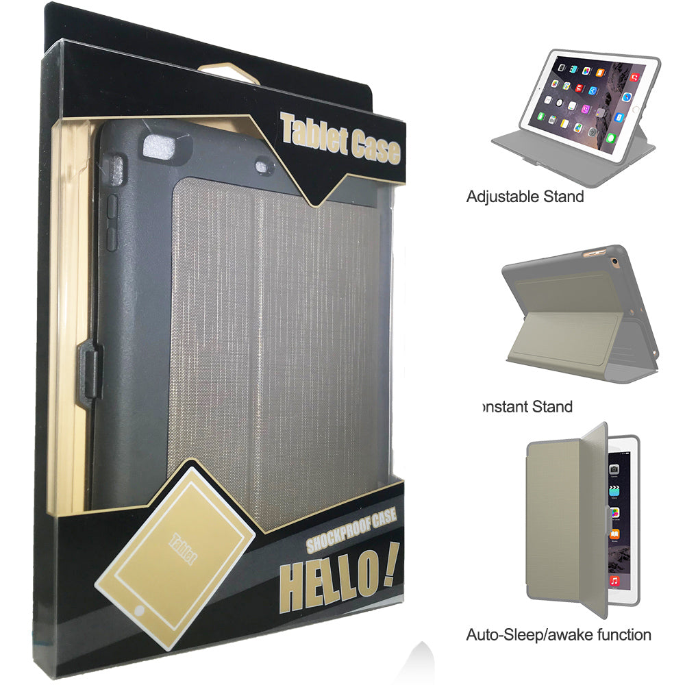 iPad Mini 4/5 Smart Heavy Duty Case Khaki/Gray