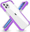 Purple TPU Bumper Ultra Clear Back TPU Shockproof for iPhone 15 Plus / 14 Plus 6.7