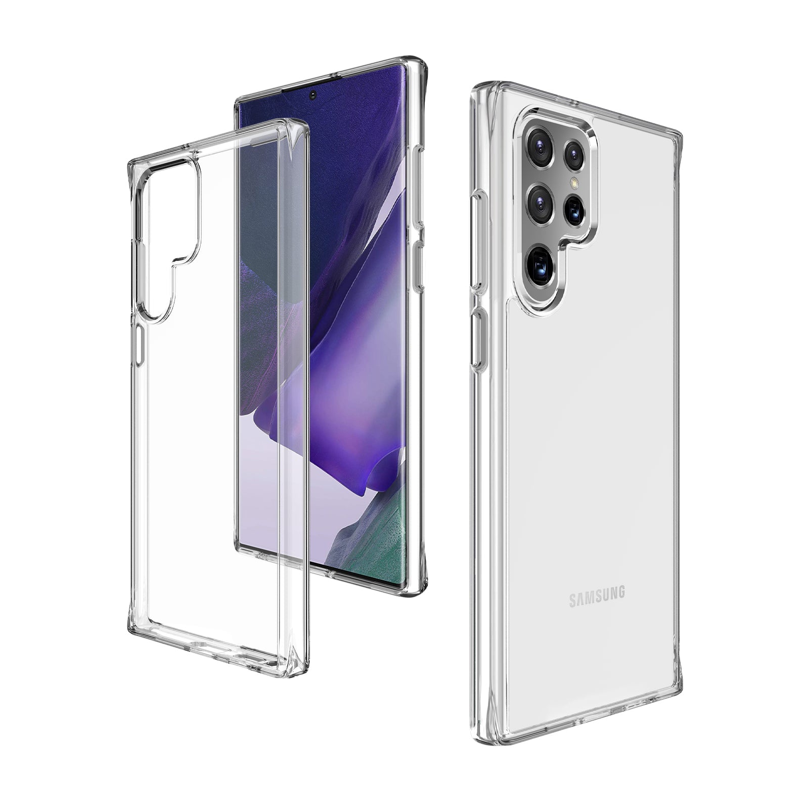 Clear Galaxy A03s Hard Back TPU