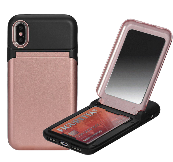iPhone 8/7 Plus C.C Hybrid Mirror Case Rose Gold