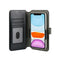 Black Wallet Universal Fit 6.1 Sized Phones